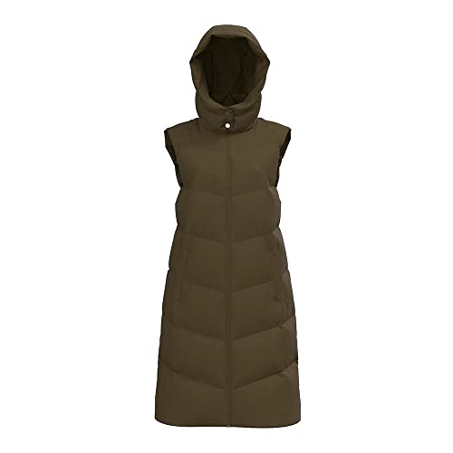 PIECES Damen Pcjamilla Long Puffer Vest Noos Bc, Dark Olive, S von PIECES