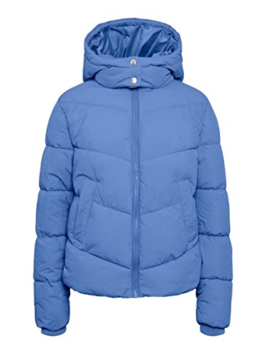 PIECES Damen Pcjamilla Short Puffer Jacket Noos Bc, Granada Sky, M PIECES Damen Pcjamilla Short Puffer Jacket Noos Bc, Granada Sky, M von PIECES