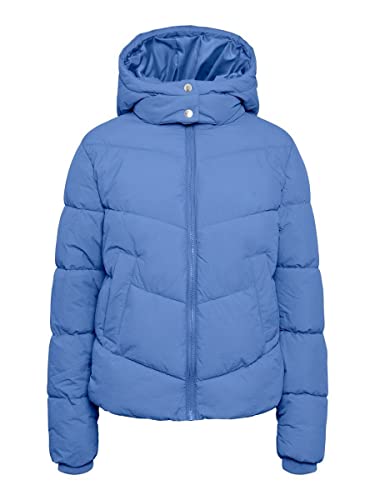 PIECES Damen Pcjamilla Short Puffer Jacket Noos Bc, Granada Sky, M von PIECES