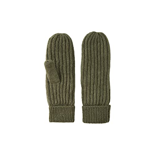 PIECES Damen Pcjeslin Wool Mittens Noos Bc, Deep Lichen Green, Einheitsgröße von PIECES