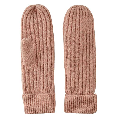 PIECES Damen Pcjeslin Wool Mittens Noos Bc, Rose Cloud, Einheitsgröße von PIECES