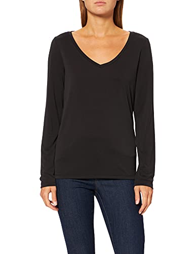 PIECES Damen Pckamala New Top Noos Bc Langarmshirt, SchwarzL von PIECES
