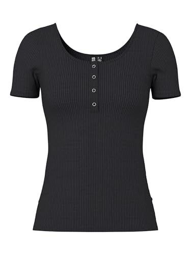 PIECES Damen Pckitte Top Noos Bc T Shirt, Schwarz, XS EU von PIECES