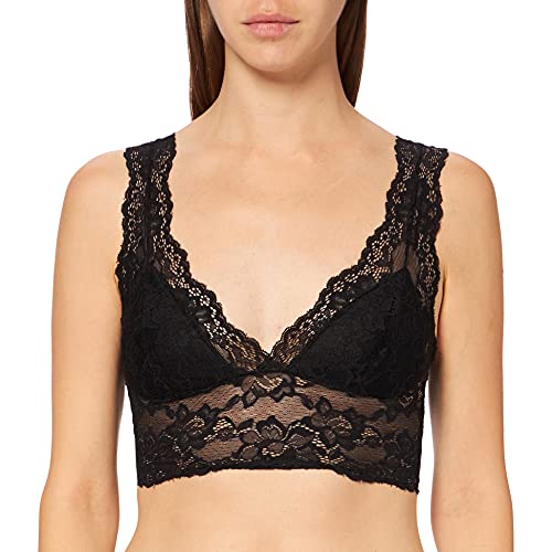 PIECES Damen Pclina Lace Bra Top Noos, Schwarz, M von PIECES