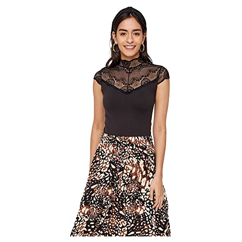 PIECES Damen Pcnaya Bodystocking Noos Bodystocking, Schwarz, XS-S von PIECES