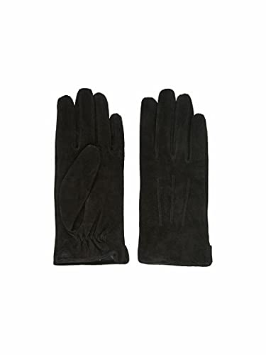 PIECES Damen Pcnellie Suede Gloves Noos Handschuhe, Black, L EU von PIECES