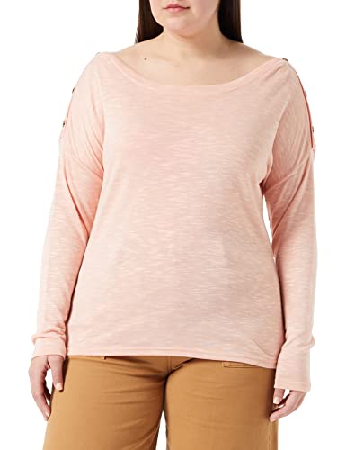 PIECES Damen PCNOLLIE LS O-Neck NOOS Top, Rose Cloud, M von PIECES