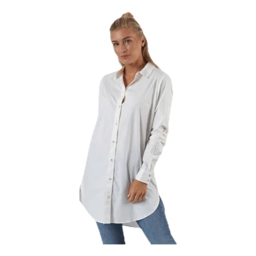 PIECES Damen Pcnoma Ls Long Shirt Noos Bc, Cloud Dancer, XS PIECES Damen Pcnoma Ls Long Shirt Noos Bc, Cloud Dancer, XS von PIECES