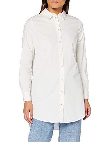 PIECES Damen Pcnoma Ls Long Shirt Noos Bc, Cloud Dancer, XS PIECES Damen Pcnoma Ls Long Shirt Noos Bc, Cloud Dancer, XS von PIECES