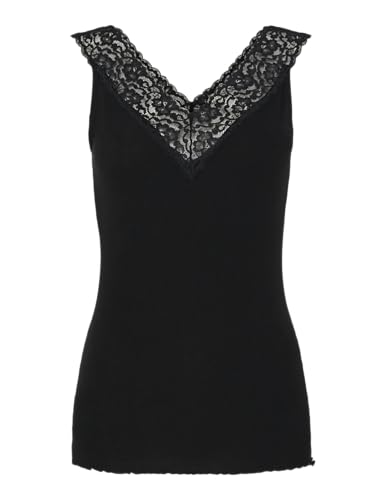 PIECES Damen Pcsiri Sl Top Noos, Schwarz, M von PIECES