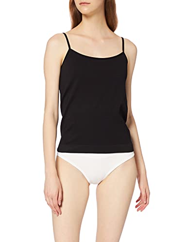 PIECES Damen Pcsymmi Rib Singlet Noos Bc Top, Schwarz, M-L EU von PIECES