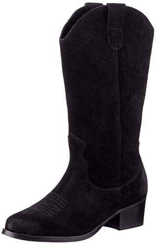 PIECES Damen Pssalwa Suede Boot, Schwarz, 42 EU von PIECES