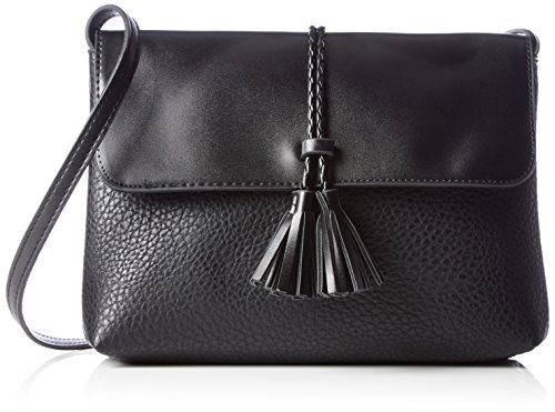 PIECES Damen Pcbafar Cross Body Umhängetasche Schwarz (Black) von PIECES