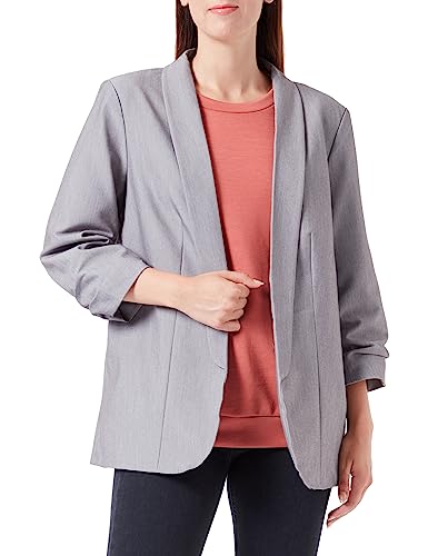 PIECES Damen Pcbosella 3/4 Blazer Noos Qx, Light Grey Melange, 54 Große Größen von PIECES