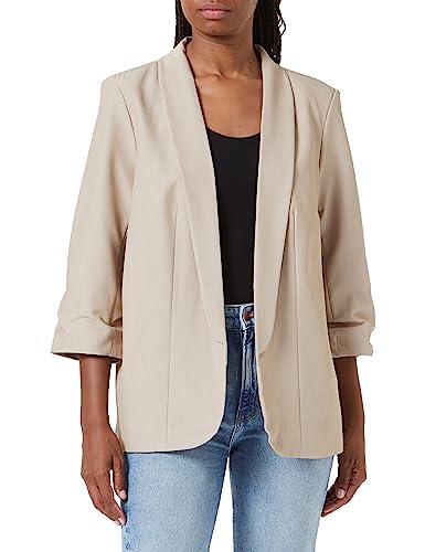 PIECES Damen Pcbosella 3/4 Blazer Noos Qx, White Pepper, 50 Große Größen von PIECES