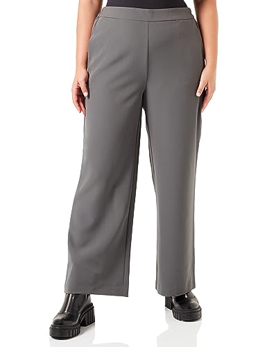 PIECES Damen Pcbossy Hw Wide Plain Pant Noos, Magnet, XXL / 30L von PIECES