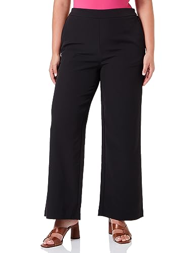 PIECES Damen Pcbossy Hw Wide Plain Pant Noos Qx, Schwarz, 46 Große Größen PIECES Damen Pcbossy Hw Wide Plain Pant Noos Qx, Schwarz, 46 Große Größen von PIECES