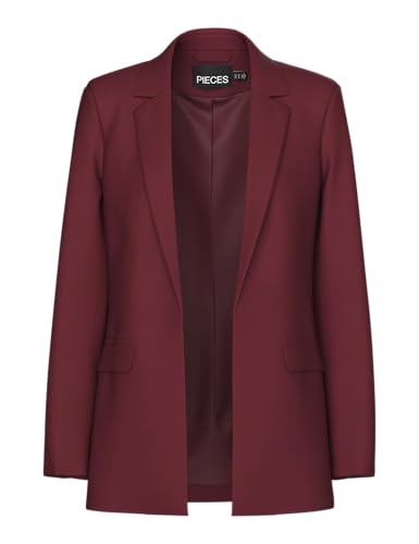 PIECES Damen Pcbozzy Ls Loose Blazer Noos Bc Klassischer Blazer, Tawny Port ,XXL von PIECES