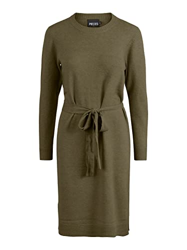 PIECES Damen Pccava O-Neck Knit Dress Noos Bc Kleid, Dark Olive, XL EU PIECES Damen Pccava O-Neck Knit Dress Noos Bc Kleid, Dark Olive, XL EU von PIECES