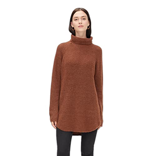 PIECES Damen Pcellen Long Knit Noos Pullover, Mocha Bisque, S EU von PIECES