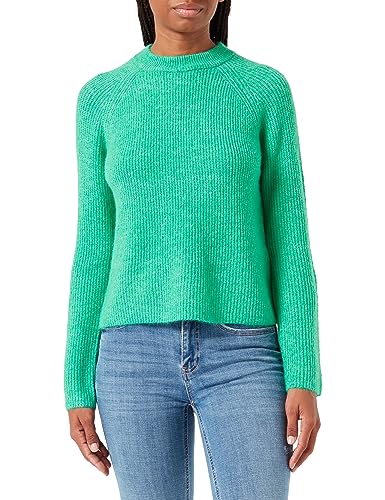 PIECES Damen Pcellen Ls O-Neck Knit Noos Bc, Mint, M von PIECES