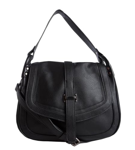 PIECES Damen Pcfarrah Hobo Bag Schultertasche Schwarz (Black) von PIECES