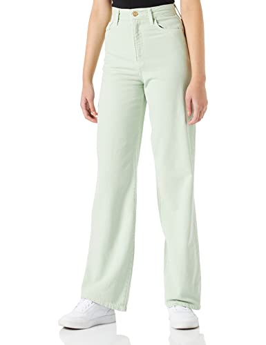 PIECES Damen Pcholly Ultra Hw Wide JNS Green Bc Jeans, Silt Green, 28W 32L EU PIECES Damen Pcholly Ultra Hw Wide JNS Green Bc Jeans, Silt Green, 28W 32L EU von PIECES