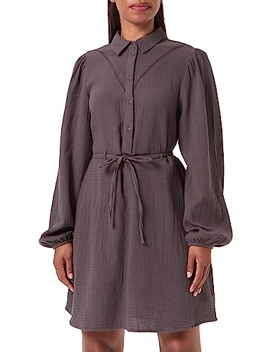 PIECES Damen Pcjacobine Shirt Dress Kleid, Magnet, L EU PIECES Damen Pcjacobine Shirt Dress Kleid, Magnet, L EU von PIECES