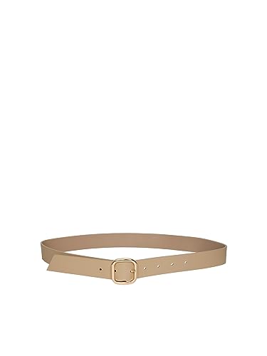 PIECES Damen Pcjaila Jeans Belt D2d Synthetikgürtel, Nomad/Detail:gold, 85 EU von PIECES