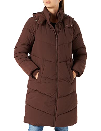 PIECES Damen Pcjamilla Long Puffer Jacket Noos Bc, Chicory Coffee, XS von PIECES