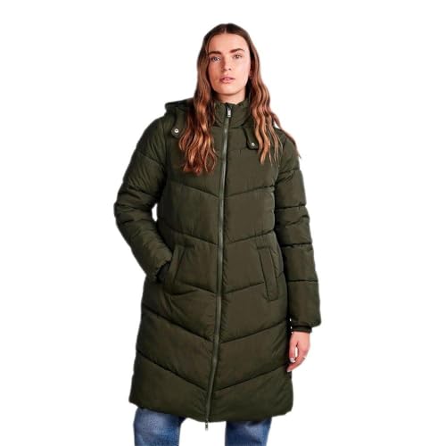 PIECES Damen Pcjamilla Long Puffer Jacket Noos Bc, Duffel Bag, L von PIECES