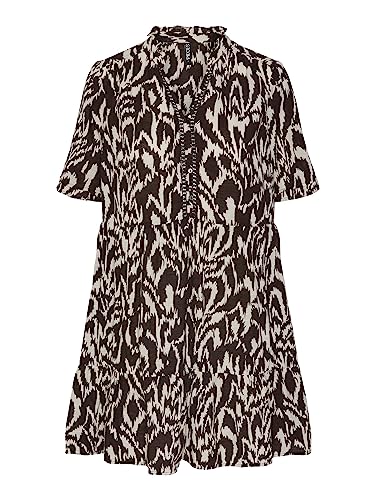 PIECES Damen Pcjeanita Dress Kleid, Mole/AOP:Graphic, L EU von PIECES