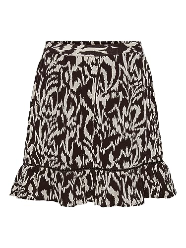 PIECES Damen Pcjeanita Hw Skirt Rock, Mole/AOP:Graphic, M EU von PIECES