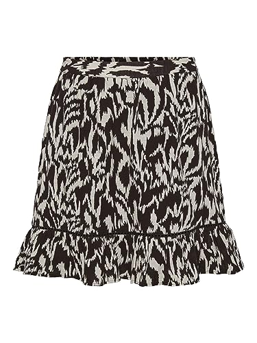 PIECES Damen Pcjeanita Hw Skirt Rock, Mole/AOP:Graphic, S EU von PIECES