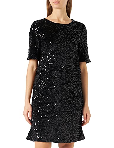 PIECES Damen Pckam Dress Kleid, Schwarz, S EU von PIECES