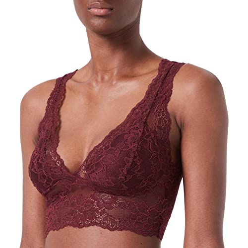 PIECES Damen Pclina Lace Bra Top Noos, /Port Royale, XS von PIECES