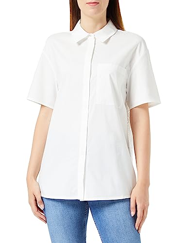 PIECES Damen Pclinna Ss Shirt, Cloud Dancer, S von PIECES