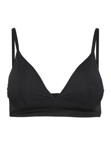 PIECES Damen Pcnamee Triangle Bra Noos, Schwarz, M von PIECES
