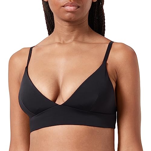 PIECES Damen Pcnamee Triangle Bra Noos, Schwarz, S von PIECES