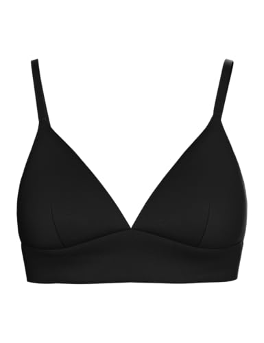 PIECES Damen Pcnamee Triangle Bra Noos, Schwarz, XS von PIECES