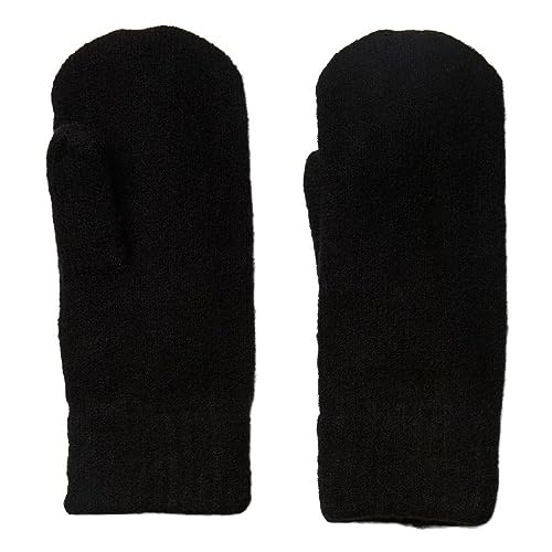 PIECES Damen Pcnella Mittens Noos Bc, Schwarz, Einheitsgröße von PIECES