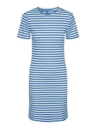 PIECES Damen Pcruka Dress Noos Bc Kleid, Marina/Stripes:cdan, S EU von PIECES