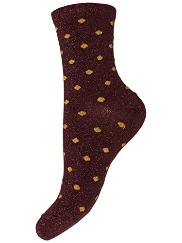 PIECES Damen Pcsebby Glitter Long 1-pack Pattern Noos, Mock Orange/Detail:SMALL DOTS IN TANGERINE TANGO, Einheitsgröße PIECES Damen Pcsebby Glitter Long 1-pack Pattern Noos, Mock Orange/Detail:SMALL DOTS IN TANGERINE TANGO, Einheitsgröße von PIECES