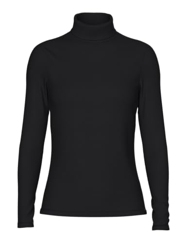 PIECES Damen Pcsirene Ls Rollneck Top Noos Langarmshirt von PIECES