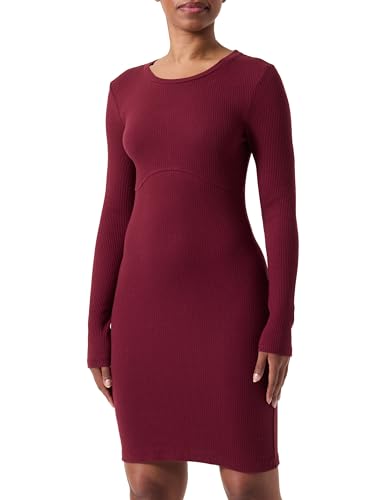 PIECES Damen Pctegan Ls Dress, Tawny Port, XS PIECES Damen Pctegan Ls Dress, Tawny Port, XS von PIECES