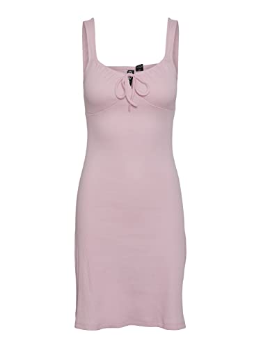 PIECES Damen Pctegan Sl Strap Dress Bc Kleid, Pink Lady, M EU von PIECES