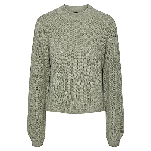 PIECES Damen Pctrista O-neck Knit Bc Strickpullover, Tea, S EU von PIECES