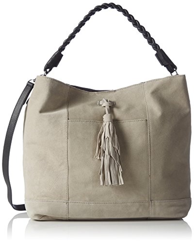 PIECES Damen Shopper 30x26x11 cm (B x H x T), Grau (Elephant Skin) von PIECES