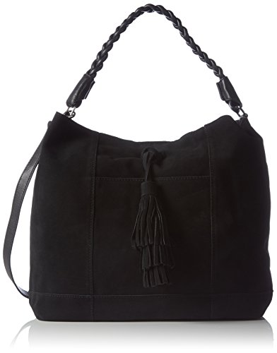 PIECES Damen Shopper 30x26x11 cm (B x H x T), Schwarz (Black) von PIECES