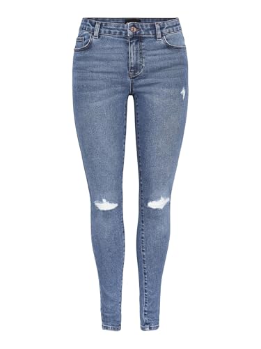 PIECES Damen Skinny Fit Jeans PCDANA MW, Medium Blue Denim,L / 32L PIECES Damen Skinny Fit Jeans PCDANA MW, Medium Blue Denim,L / 32L von PIECES